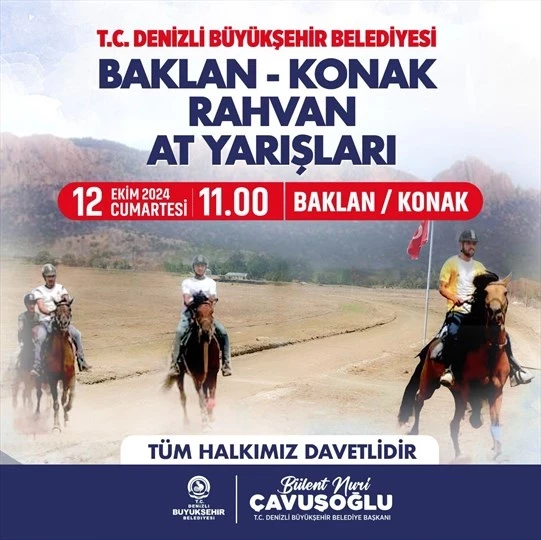 Büyükşehir’den Rahvan At Yarışları