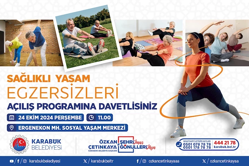 Sağlıklı Yaşam Egzersizleri Başlıyor