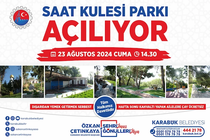 Saat Kulesi Parkı Açılıyor!