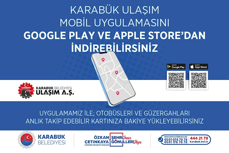 Karabük Ulaşım Mobil Uygulaması ile Ulaşım Daha Kolay