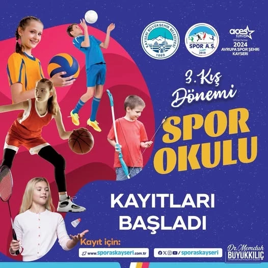 Büyükşehir’de 2025 Kış Dönemi Spor Okulları Kayıtları Başladı