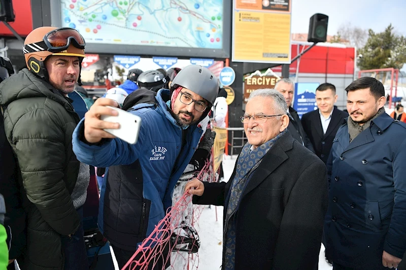 Başkan Büyükkılıç’tan Kayak Tutkunlarının Gözdesi Erciyes Kayak Merkezi’ne Yakın İlgi