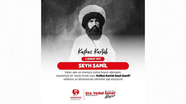 BAŞKANIMIZ, KAFKAS KARTALI ŞEYH ŞAMİL’İ VEFATININ YIL DÖNÜMÜNDE RAHMETLE YÂD ETTİ