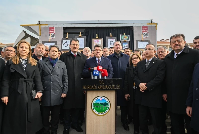 ADALET BAKANI YILMAZ TUNÇ, DEPREMİN İKİNCİ YIL DÖNÜMÜNDE GAZİANTEP