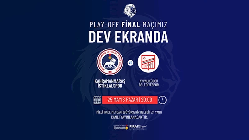 Büyükşehir, İstiklalspor’un Final Müsabakasını Dev Ekranda Sporseverlerle Buluşturacak