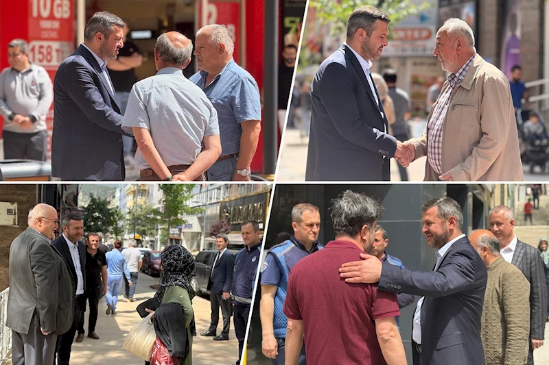 Başkan Çetinkaya Kemal Güneş ve Fevzi Fırat Caddelerinde Vatandaşlarla Buluştu