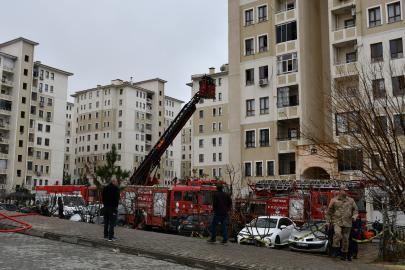 10 katlı binada yangın paniği. 21 kişi hastaneye kaldırıldı