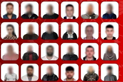 23'ü kırmızı bültenle aranan 41 suçlu yakalandı