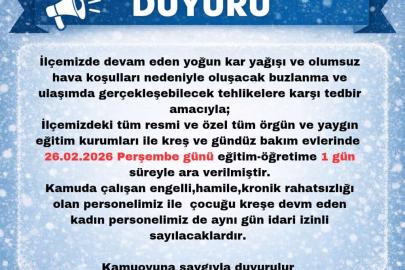 Bingöl’de 2 ilçede eğitime kar engeli