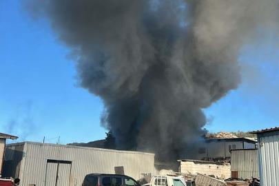 Bodrum'da işçilerin kaldığı konteynerde yangın