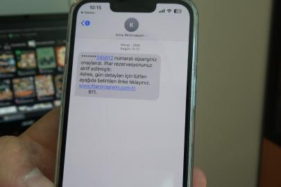 Bu mesaja dikkat! Önce iftar rezervasyonu mesajı gönderiyorlar sonra banka hesabınıza erişiyorlar 