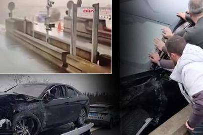 Çekmeköy'de gişelerdeki kazanın görüntüsü ortaya çıktı