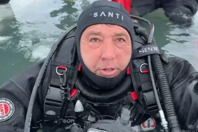 Çıldır Gölü’nde 6 Şubat depremi anısına dalış yaptılar