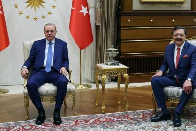 Cumhurbaşkanı Erdoğan TOBB Başkanı Hisarcıklıoğlu'nu kabul etti