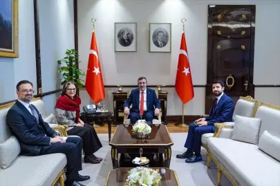 Cumhurbaşkanı Yardımcısı Yılmaz, Brezilya'nın Ankara Büyükelçisi Santos'u kabul etti Açıklaması