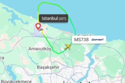 Duman ikazı alan Mısır uçağı İstanbul Havalimanı'na acil iniş yaptı