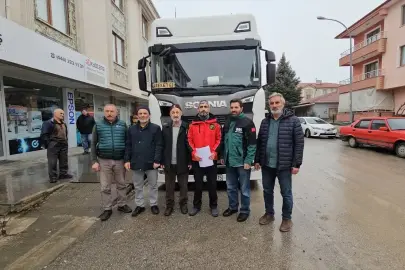 Erzincan'dan Filistin ve Suriye'ye yardım tırı gönderildi