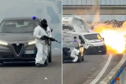 Film değil gerçek! Gündüz vakti zırhlı para taşıma aracını hedef aldılar