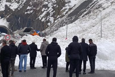 Hakkari-Van kara yoluna çığ düştü