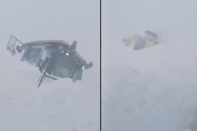 Kar temizliği yapan ekiplerin üzerine çığ düştü. Kurtarmaya gidenler de mahsur kaldı