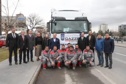 Kayseri Melikgazi'nin yardım eli Gazze'ye uzadı