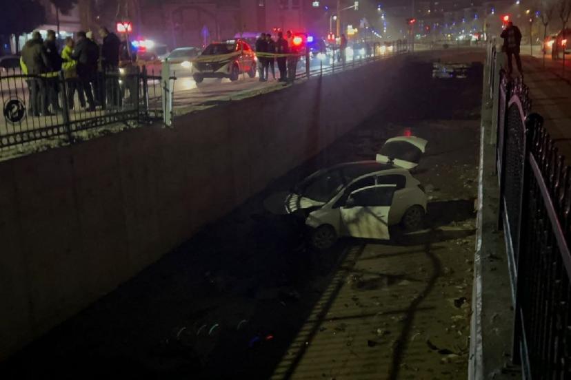 Malatya'da otomobil sulama kanalına düştü: 1 yaralı