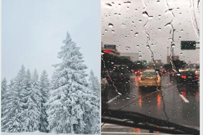 Mersin’de kıyılarda sağanak, yükseklerde kar yağışı