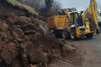 Ordu’da kar suları heyelanlara yol açtı
