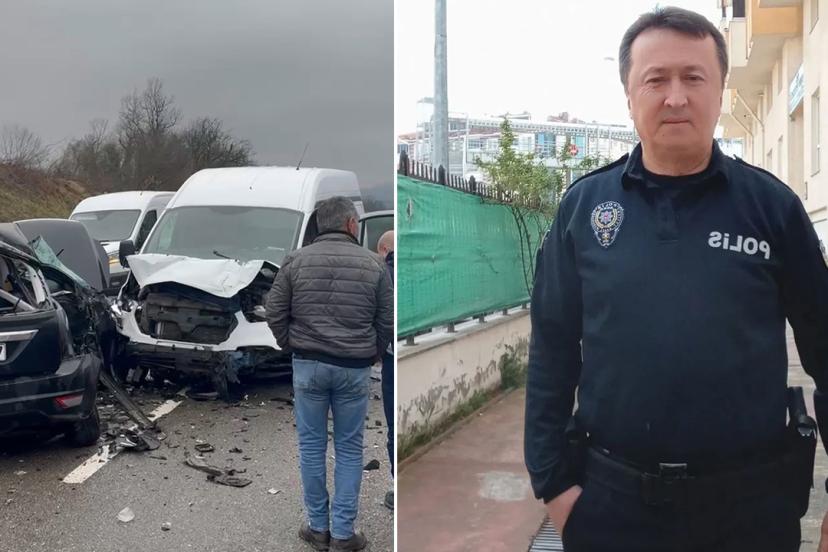 Polis memuru emekliliğine 4 gün kala kazada hayatını kaybetti