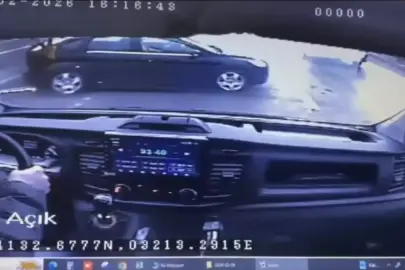 Polis memurunun emekliliğine 4 gün kala hayatını kaybettiği kaza kamerada