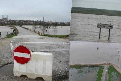 Tarihi köprüler kapatıldı, yüzlerce dönüm su altında kaldı