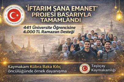Taşlıçay’da 'İftarım Sana Emanet' başarıyla tamamlandı