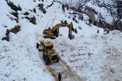 Van’da çığ düşen yol ulaşıma açıldı