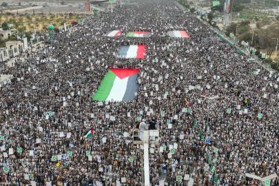 Yemen'de Filistin için milyonluk miting