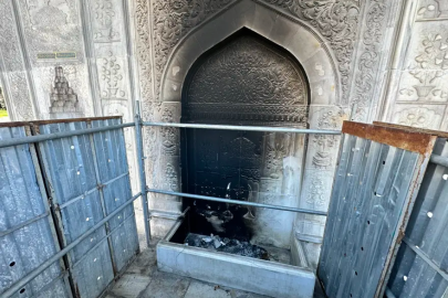 300 yıllık tarihi çeşmeyi yakan şüpheli tutuklandı