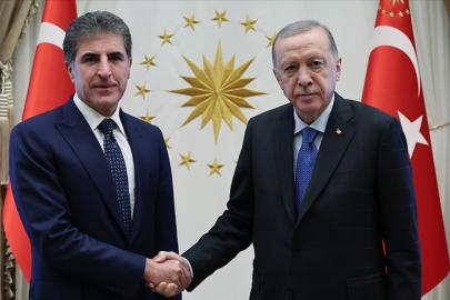 Cumhurbaşkanı Erdoğan, IKBY Başkanı Barzani ile görüştü