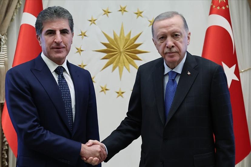 Cumhurbaşkanı Erdoğan, IKBY Başkanı Barzani ile görüştü