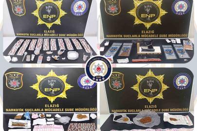 Elazığ’da uyuşturucuyla mücadele: 14 şüpheli tutuklandı