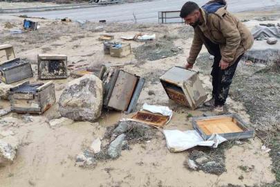Hakkari’de selde 150 kovan zarar gördü