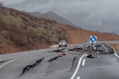 Hakkari’de yeni yapılan sınır yolu çökmeye başladı