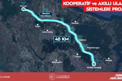 İstanbul'un ilk akıllı yolu hizmete girdi: Yola düşen nesne bile sürücüye bildirim gidecek