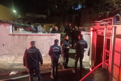 Kayınpederi ile kayınvalidesinin evini ateşe verdi