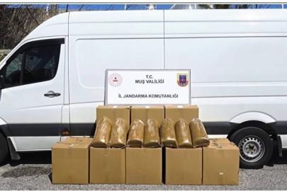 Muş’ta 260 kilogram bandrolsüz tütün ele geçirildi