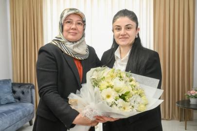 Şehit eşine vefa ziyareti