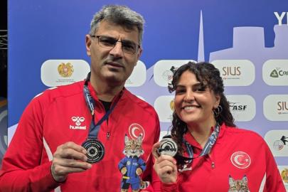 Şevval İlayda Tarhan ile Yusuf Dikeç'ten Avrupa'da gümüş madalya
