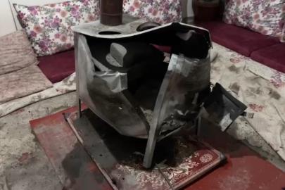 Yüksekova’da odun sobasında patlama: Bir aile ölümden döndü
