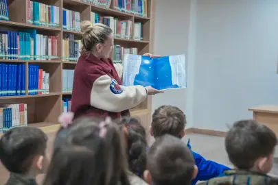 Ankara Keçiören'de minik öğrenciler kütüphane atmosferini yaşadı