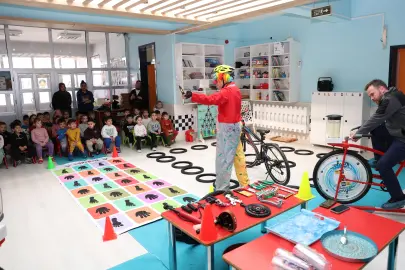 Çocuklara bisiklet kültürü aşılanıyor