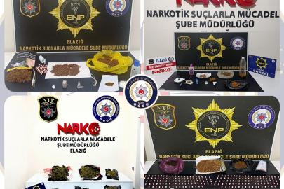 Elazığ’da uyuşturucu operasyonu: 30 tutuklama