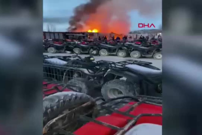  Kapadokya’da konteynerda yangın